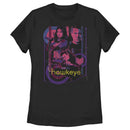 Women's Marvel Hawkeye and Kate Bishop Distressed T-Shirt