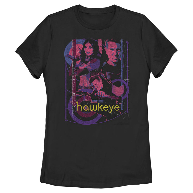 Women's Marvel Hawkeye and Kate Bishop Distressed T-Shirt