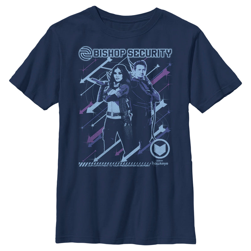 Boy's Marvel Hawkeye Kate Bishop Security T-Shirt