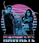 Junior's Marvel Hawkeye Partners and Family Retro T-Shirt