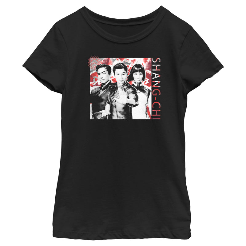 Girl's Marvel Shang-Chi and the Legend of the Ten Rings Family Portrait T-Shirt