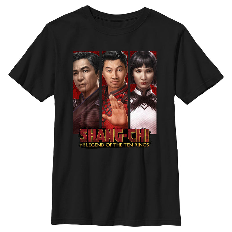 Boy's Marvel Shang-Chi and the Legend of the Ten Rings Family Panels T-Shirt