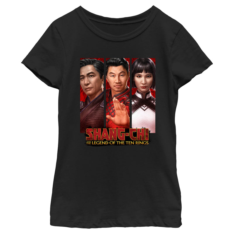 Girl's Marvel Shang-Chi and the Legend of the Ten Rings Family Panels T-Shirt