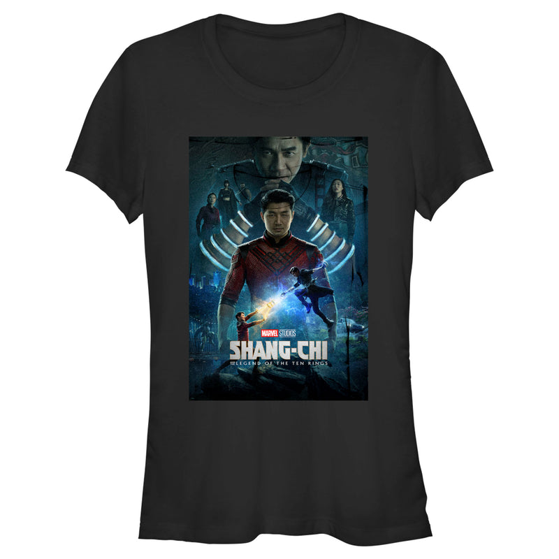 Junior's Marvel Shang-Chi and the Legend of the Ten Rings Action Poster T-Shirt