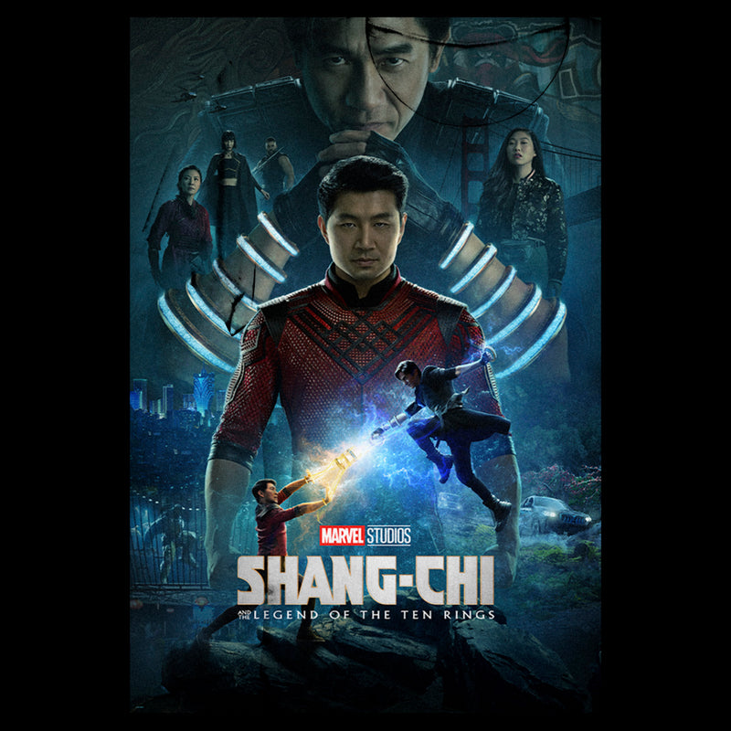 Junior's Marvel Shang-Chi and the Legend of the Ten Rings Action Poster T-Shirt