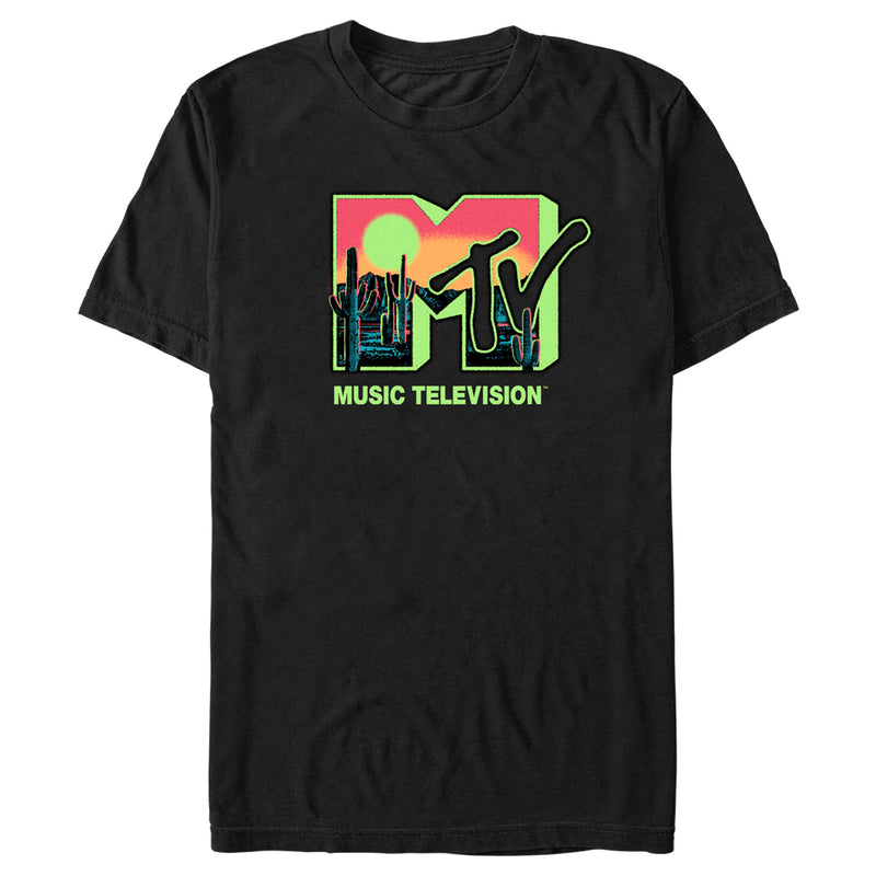 Men's MTV Desert Spray Paint Logo T-Shirt