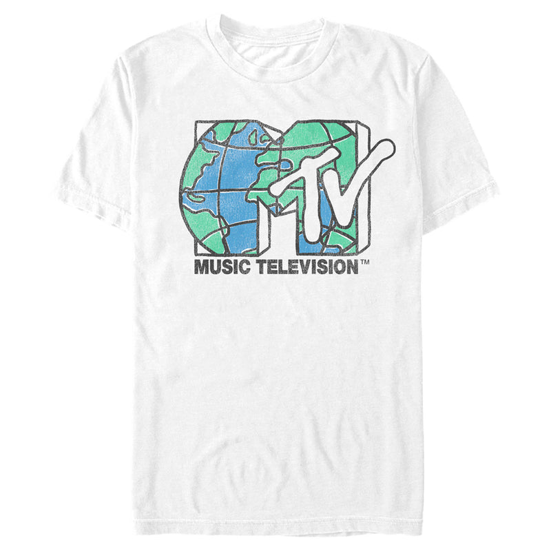 Men's MTV Distressed Earth Day Logo T-Shirt