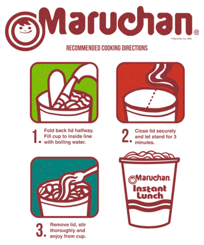 Junior's Maruchan Instant Lunch Instructions T-Shirt