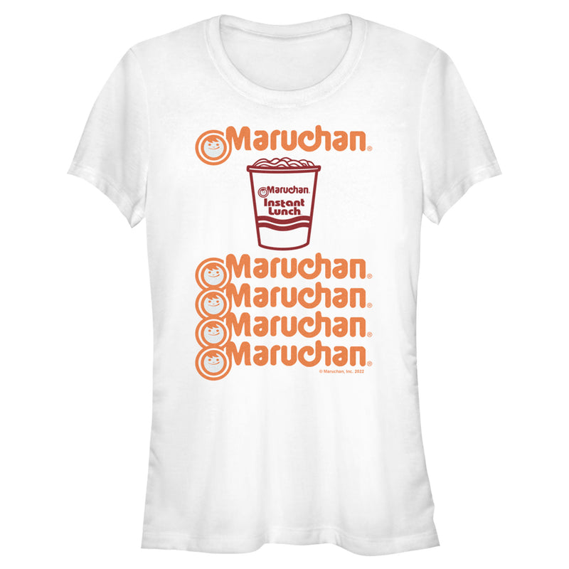 Junior's Maruchan Instant Lunch Logo Stack T-Shirt