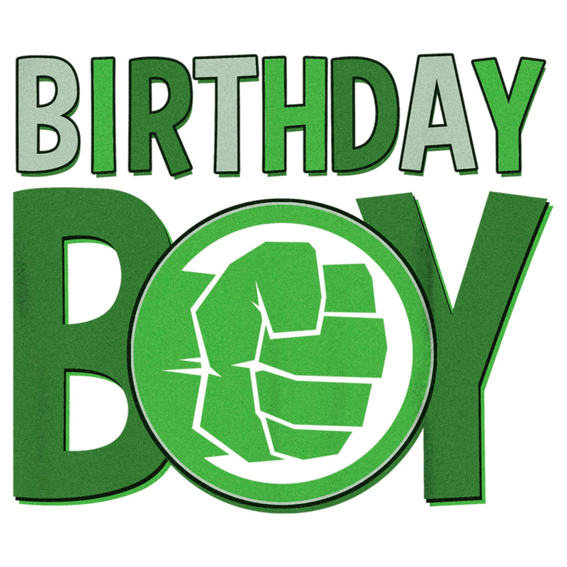 Boy's Marvel Hulk Smashing Birthday T-Shirt