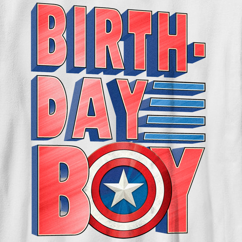 Boy's Marvel Birthday Boy Captain T-Shirt