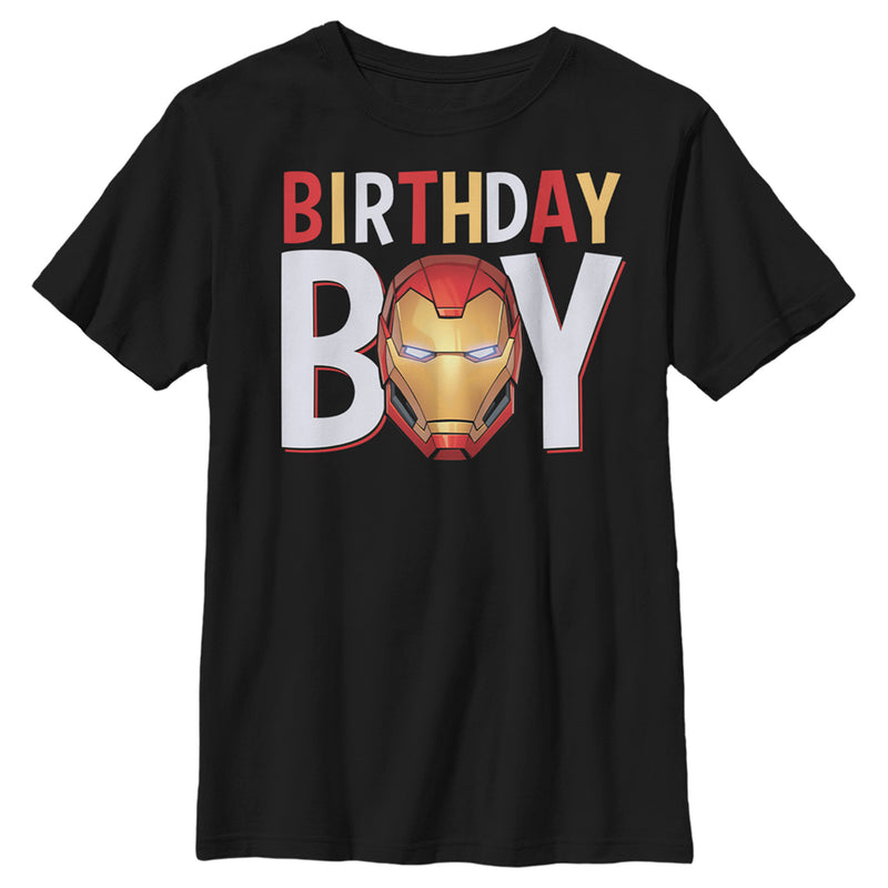 Boy's Marvel Birthday Boy Ironman T-Shirt