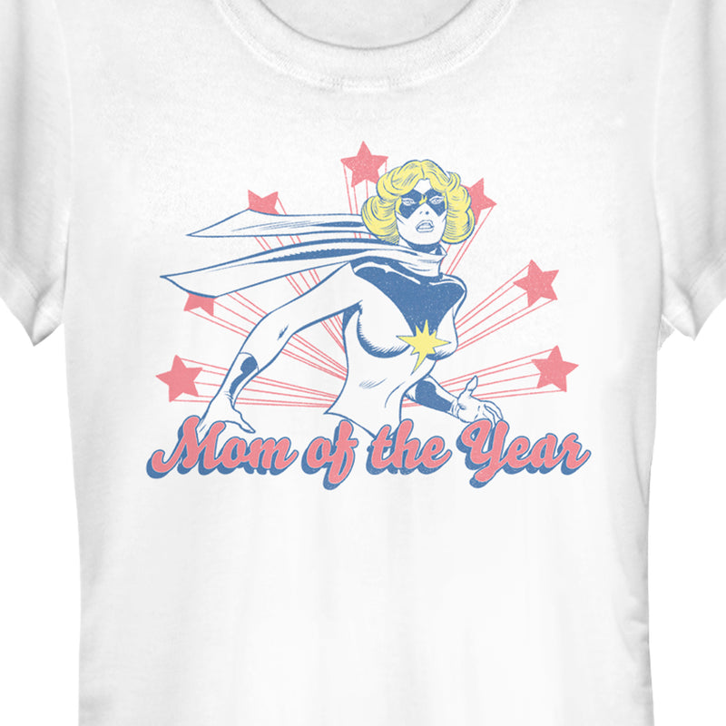 Junior's Marvel Captain Marvel Mom of the Year T-Shirt