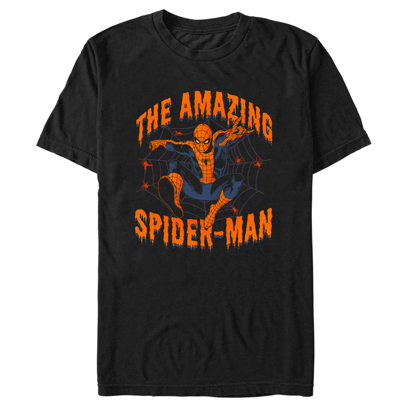 Men's Marvel Halloween The Amazing Spider-Man Web T-Shirt