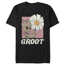 Men's Guardians of the Galaxy Groot and Flower Portrait T-Shirt