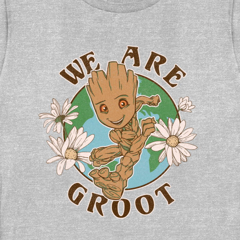 Women's Guardians of the Galaxy Earth Day We Are Groot T-Shirt