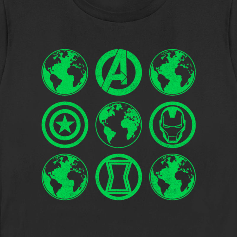 Women's Marvel Earth Day Heroes Icons T-Shirt