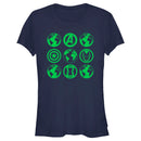 Junior's Marvel Earth Day Heroes Icons T-Shirt