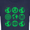 Junior's Marvel Earth Day Heroes Icons T-Shirt