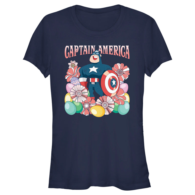 Junior's Marvel Easter Egg Hunt Superhero T-Shirt