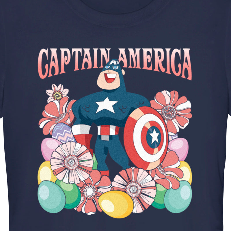 Junior's Marvel Easter Egg Hunt Superhero T-Shirt