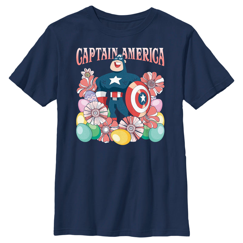 Boy's Marvel Easter Egg Hunt Superhero T-Shirt