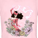 Junior's Marvel Floral Scarlet Witch T-Shirt