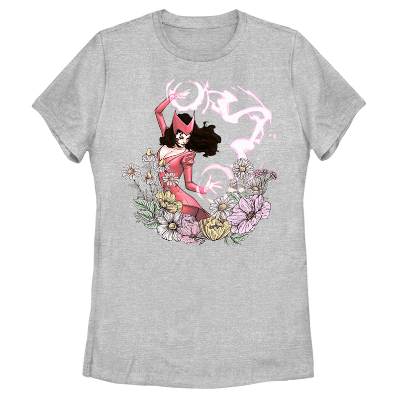 Women's Marvel Floral Scarlet Witch T-Shirt
