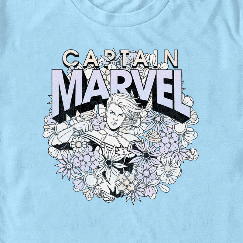 Men's Marvel Floral Carol Danvers T-Shirt