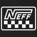 Men's NEFF Black and White Checkered Logo T-Shirt