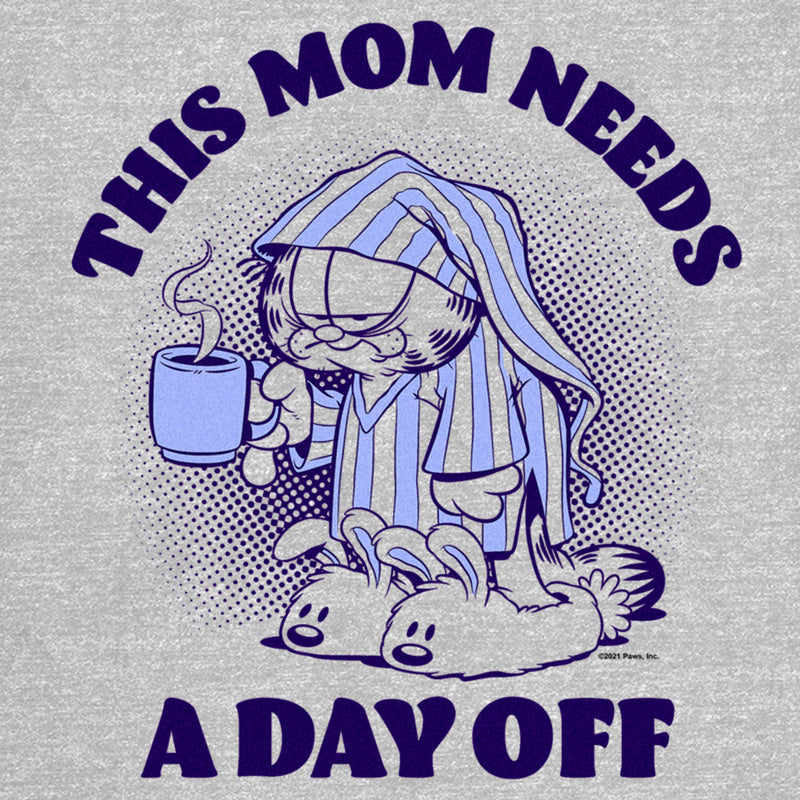 Junior's Garfield This Mom Needs a Day Off T-Shirt