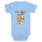 Infant's Garfield With Odie Distressed Onesie