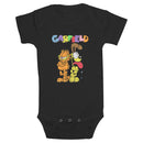 Infant's Garfield With Odie Distressed Onesie