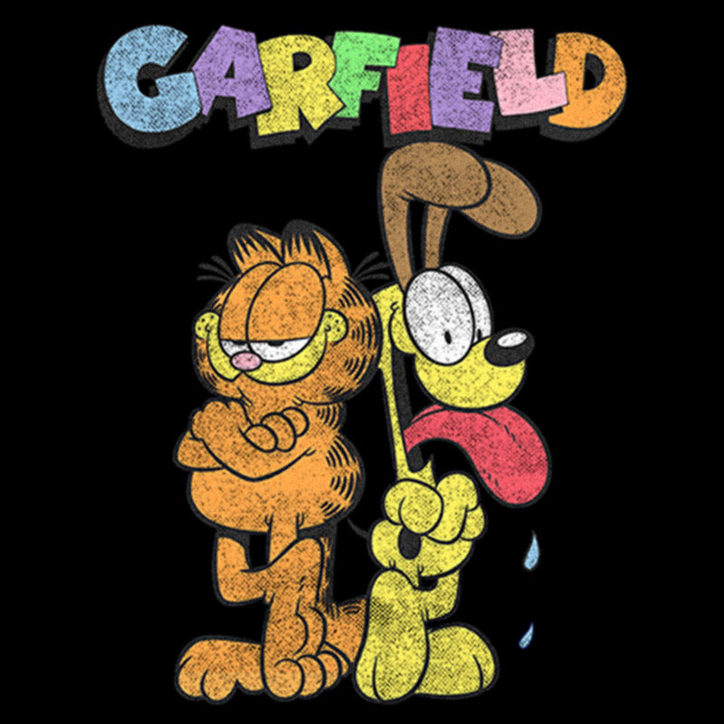 Infant's Garfield With Odie Distressed Onesie