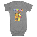 Infant's Garfield With Odie Distressed Onesie