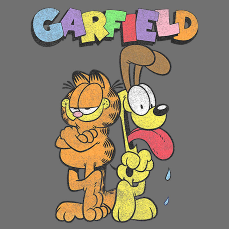 Infant's Garfield With Odie Distressed Onesie