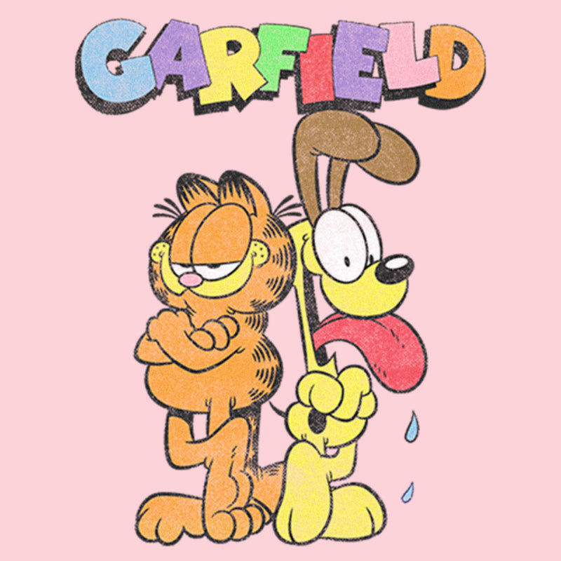 Infant's Garfield With Odie Distressed Onesie