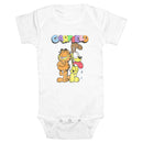 Infant's Garfield With Odie Distressed Onesie