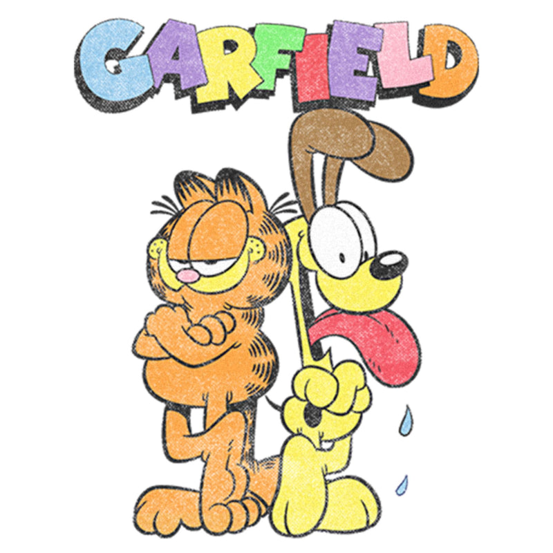 Infant's Garfield With Odie Distressed Onesie