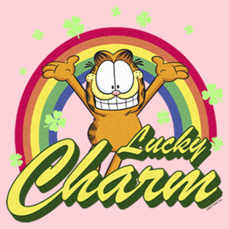 Infant's Garfield St. Patrick's Day Lucky Charm Rainbow Onesie