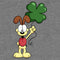 Infant's Garfield St. Patrick's Day Odie Clover Balloon Onesie