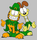 Women's Garfield St. Patrick's Day Odie and Garfield Leprechaun Duo T-Shirt