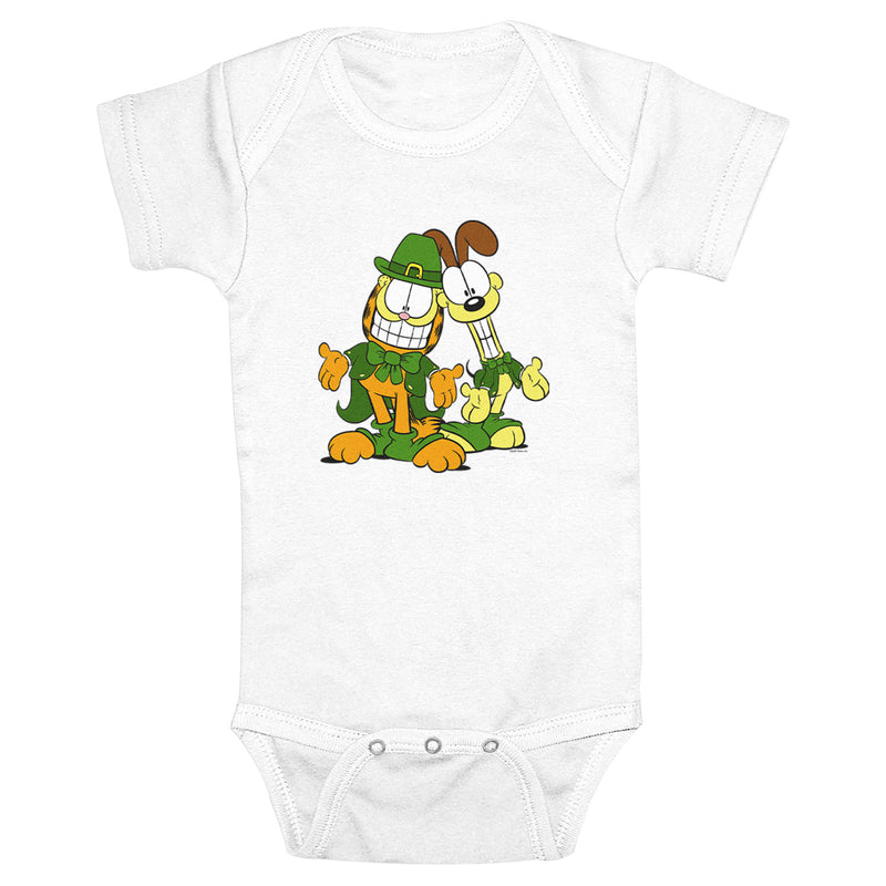 Infant's Garfield St. Patrick's Day Odie and Garfield Duo Onesie