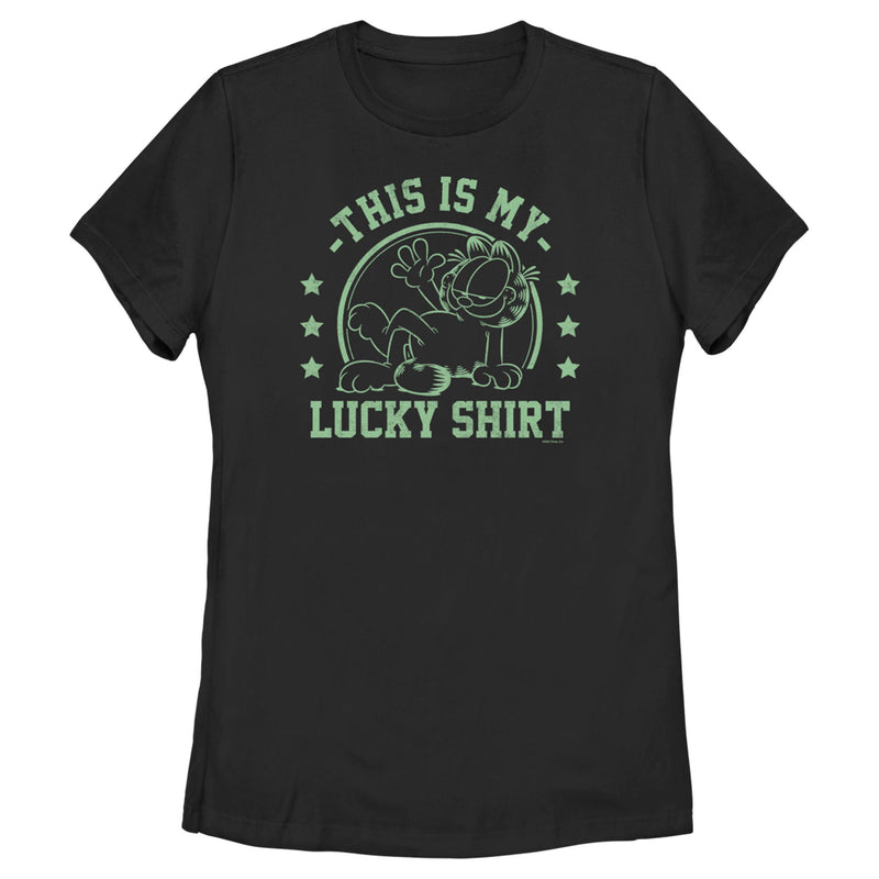 Women's Garfield St. Patrick's Day This is my Lucky Shirt T-Shirt