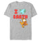 Men's Garfield I Love Earth Friends T-Shirt