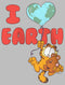 Girl's Garfield I Love Earth Friends T-Shirt
