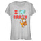 Junior's Garfield I Love Earth Friends T-Shirt