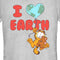 Junior's Garfield I Love Earth Friends T-Shirt