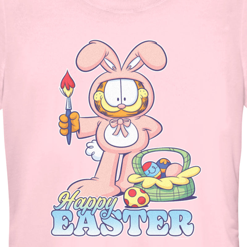 Junior's Garfield Happy Easter Bunny Ears Cat T-Shirt
