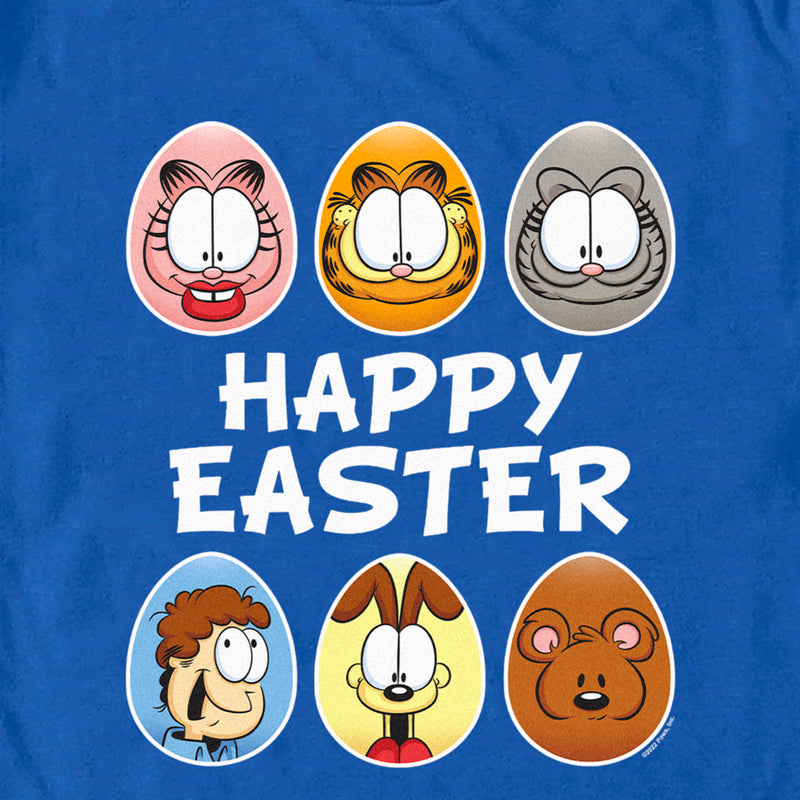 Men's Garfield Happy Easter Egg Portraits T-Shirt